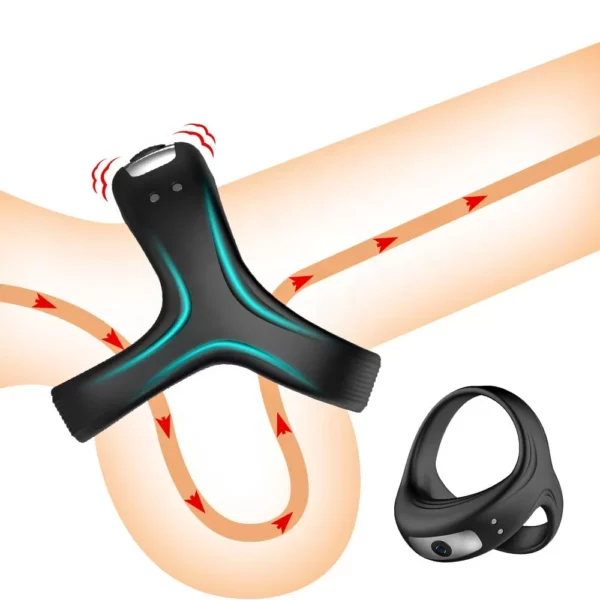 Rechargeable Vibrate Penis / Delay ring - 79