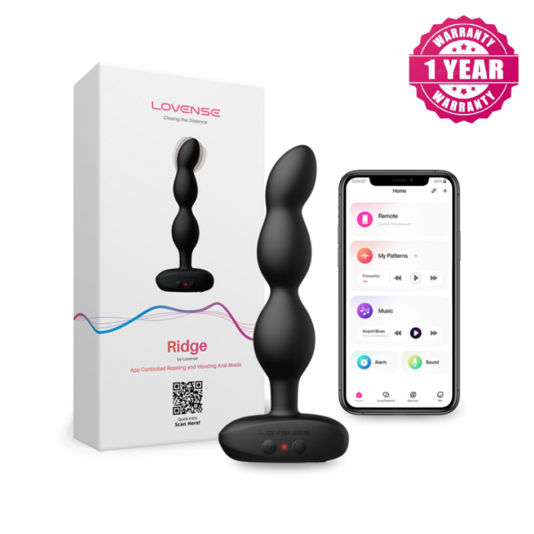 Lovense Ridge Vibrating and Rotating Anal Beads [Authorized Reseller]