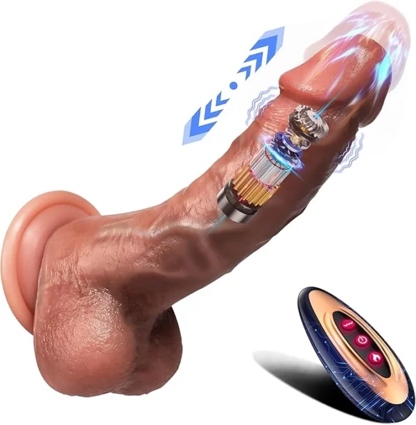 Thrusting Silicone Dildo Sex Toy - 155