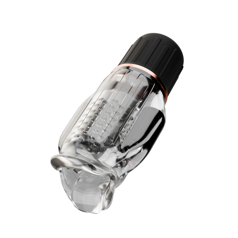 Men’s Licking Vibrating Heating Rechargeable Masturbator Sex Toy – 161